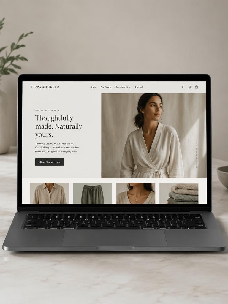 Terra & Thread website generated by Webora