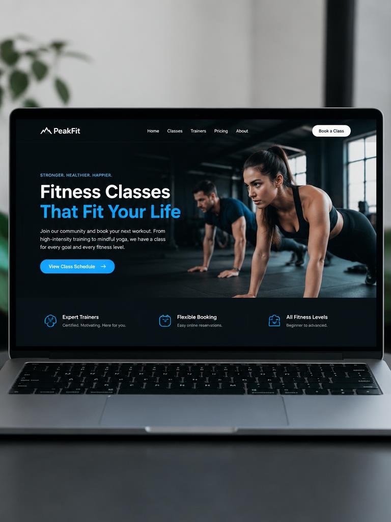 PeakFit Studio website generated by Webora